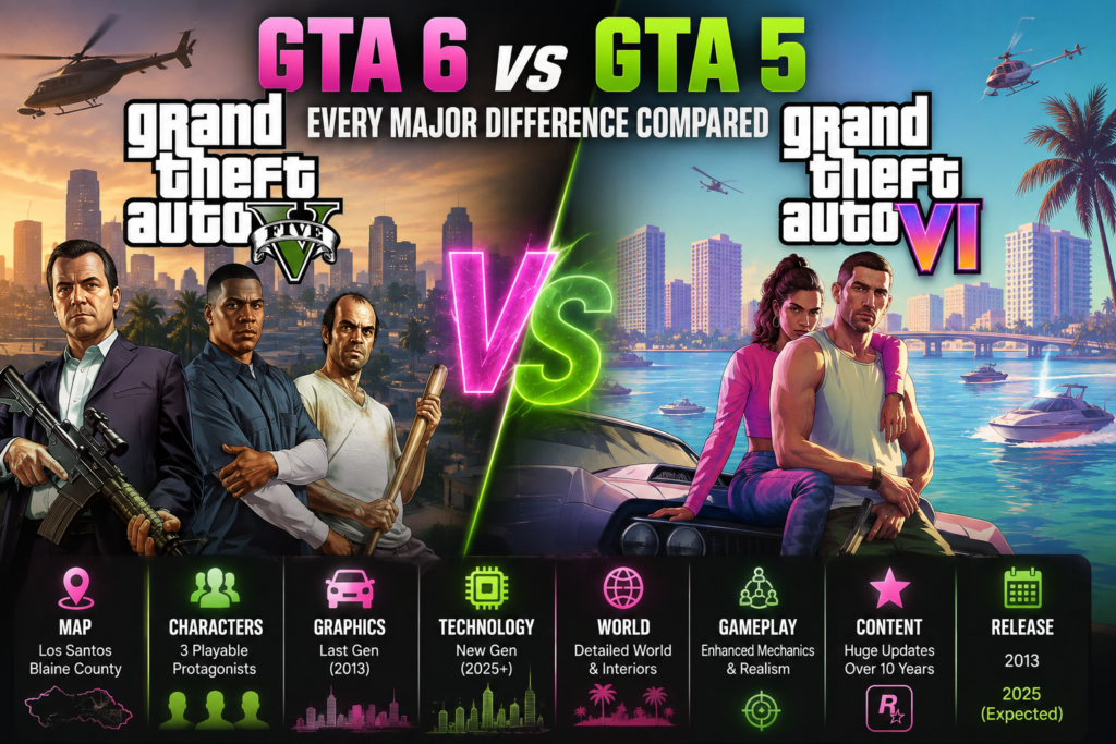GTA 6 vs GTA 5